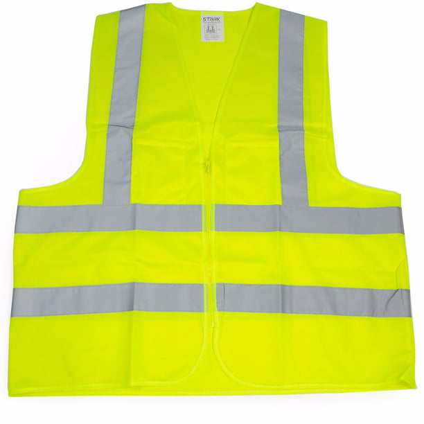 Neon Blue Color with Yellow Trimming JKSafety 3 Pockets Hi-Vis PPE Zipper Front Reflective Safety Vest MESH Lite 99-Blue , XX-Large Meets ANSI/ISEA Standards 